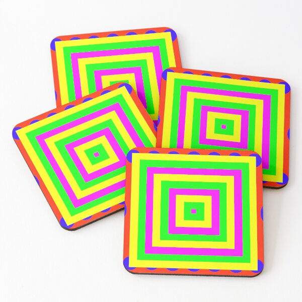 Item preview, Colorful Squares on Dots designed and sold by GEOMETRIC ART   .
