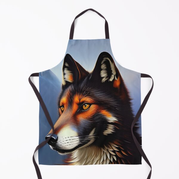 Item preview, Red and Black Fox portrait, impasto, Ai Generated Art designed and sold by ACC .