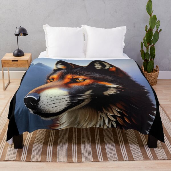 Item preview, Red and Black Fox portrait, impasto, Ai Generated Art  designed and sold by ACC .