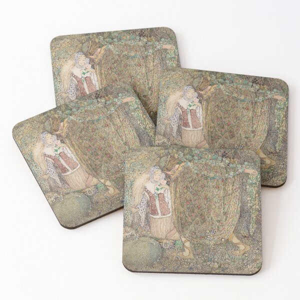 Item preview, Vintage Illustration by Annie French Tristan and Iseult designed and sold by Deannaboh.