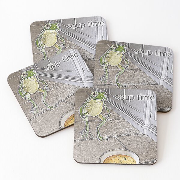 Item preview, Soup Time Frog Meme Cute (Soup Lovers) designed and sold by fomodesigns.
