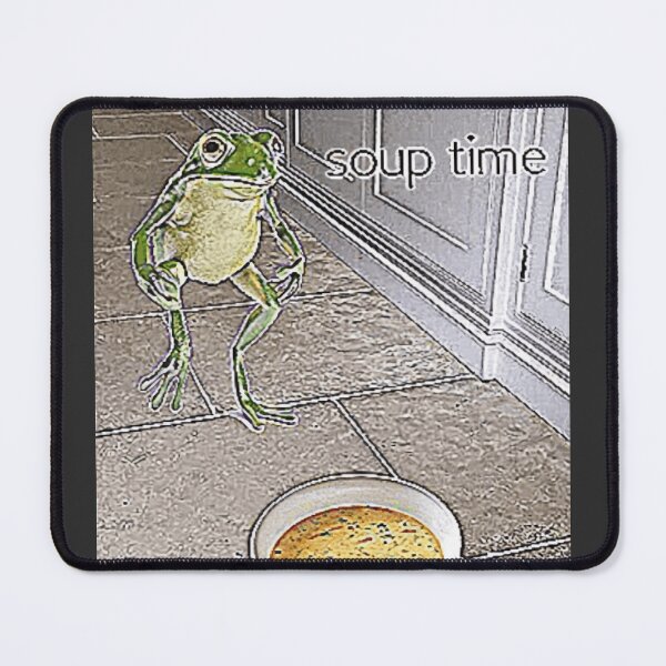 Item preview, Soup Time Frog Meme Cute (Soup Lovers) designed and sold by fomodesigns.