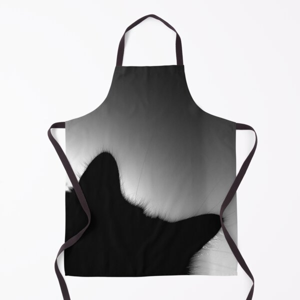 Item preview, Cat's furry shadow contour in a dim lit room. Dark black and white digital photography. designed and sold by nachodramis.