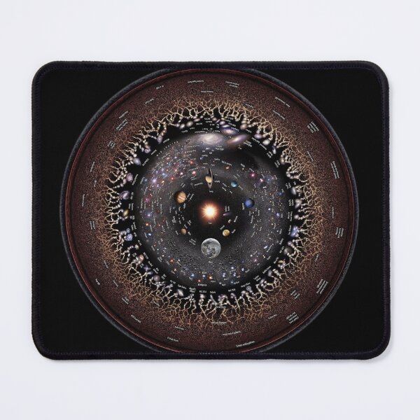 Item preview, Round-English annotated Observable Universe Log View! designed and sold by Pablo Carlos Budassi.