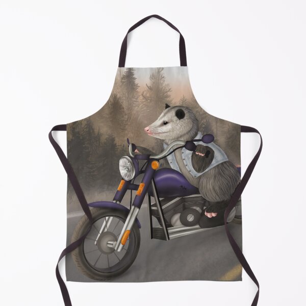 Item preview, Cruising Opossum on a motorcycle designed and sold by Mehu.