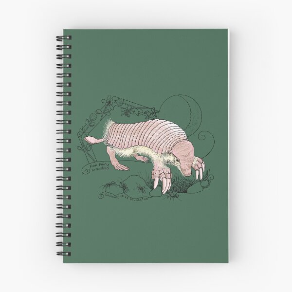 Item preview, Un armadillo de hada rosa bajo la luna - fondo verde designed and sold by mernstw.
