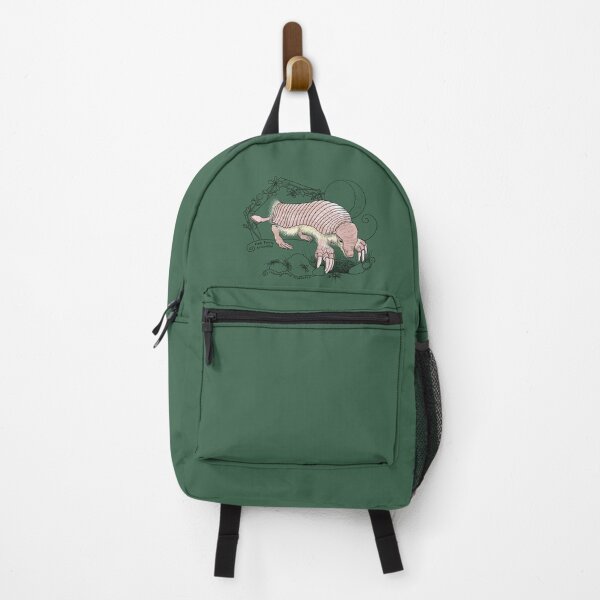 Item preview, A Pink Fairy Armadillo under the moon - green background designed and sold by mernstw.