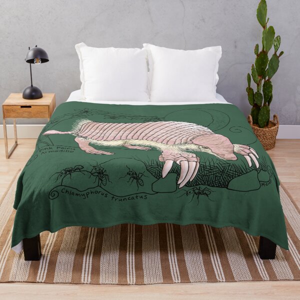 Item preview, A Pink Fairy Armadillo under the moon - green background designed and sold by mernstw.