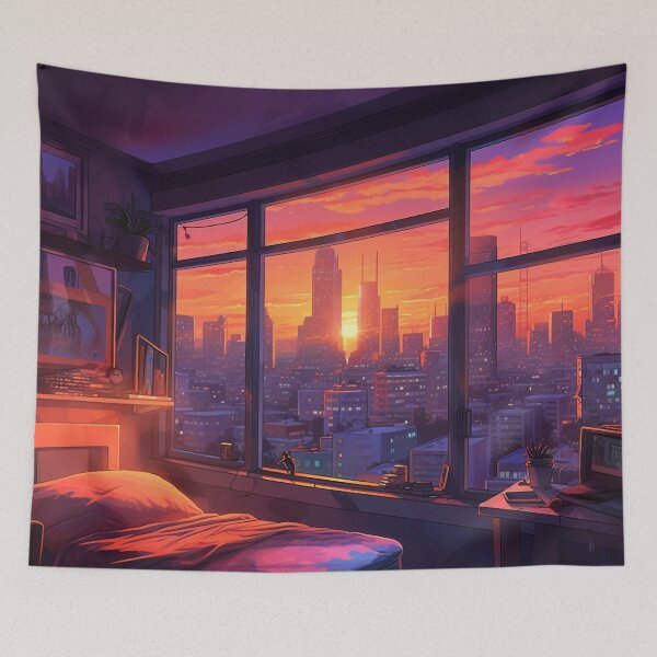 Item preview, Sunset Metropolis designed and sold by OdysseyArtworks.