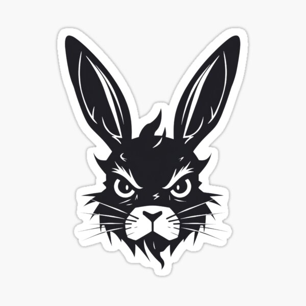 Item preview, Angry Black Rabbit designed and sold by Wall-Art-Design.