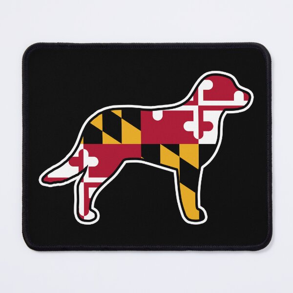 Item preview, Maryland Flag Chesapeake Bay Retriever Dog Silhouette designed and sold by Jenn Inashvili.