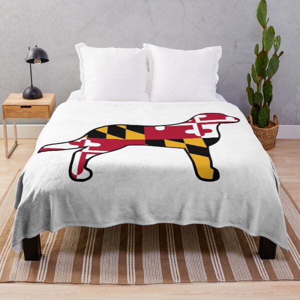 Item preview, Maryland Flag Chesapeake Bay Retriever Dog Silhouette designed and sold by Jenn Inashvili.