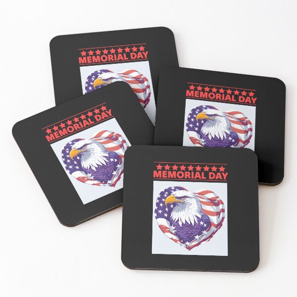 Item preview, Memorial Day Heart Eagle Stars designed and sold by teewearstyle.