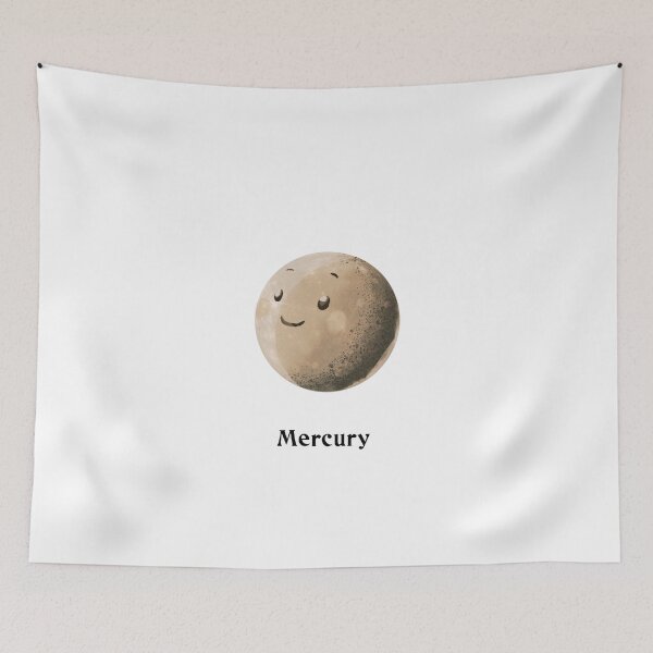 Item preview, Mercury Planet of Solar System to Pack little cute kawaii - learn astronomy gift designed and sold by celestevolta.