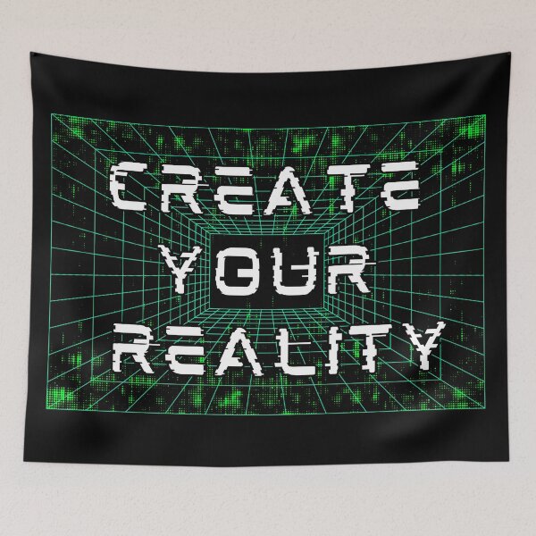 Item preview, Digital green code Create Your Reality  designed and sold by CoralCactusArt.