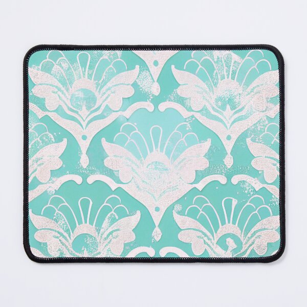 Item preview, Decadent Mediterranean Shells Turquoise Vintage Pattern designed and sold by SamJanner.