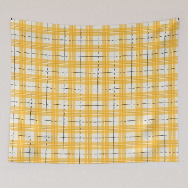 Item preview, Lemon sherbet plaid tartan, vintage inspired check spring summer designed and sold by Freewheeling.