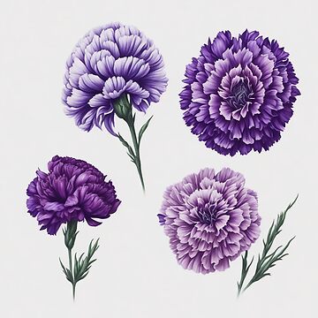 purple carnation flower tattoos｜TikTok Search