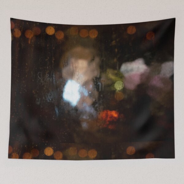 Item preview, Bokeh reflection lights wet window color digital photography designed and sold by nachodramis.