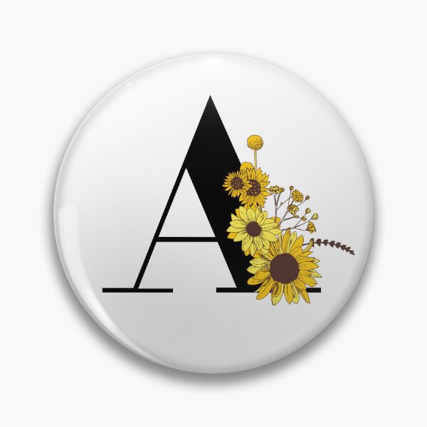 Item preview, Sunflower Monogram A designed and sold by Coffee Lifestyle.