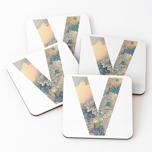 Item preview, Eco Not Ego Environment Conscious ABC Stickers Pack Letter V designed and sold by AdiRemba.