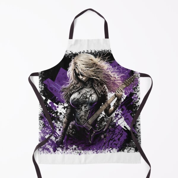 Item preview, ROCKER GIRL LEATHER SUIT SPLASH ELECTRIC GUITAR DESTROYER designed and sold by ogirdorgraphics.