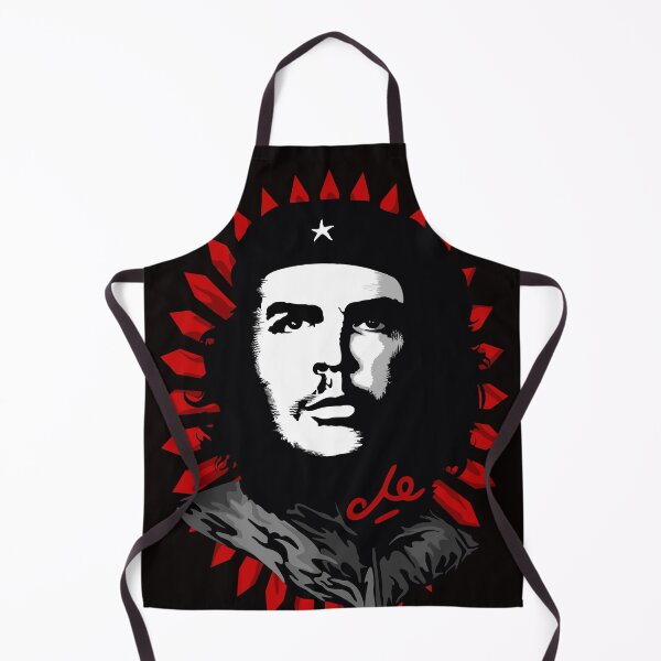 Item preview, El Che Iconic Portrait on Abstract red sun Background designed and sold by BluedarkArt.