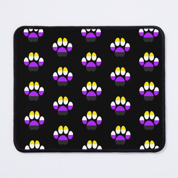 Item preview, Non-binary Pride LGBT Paw  designed and sold by Teho Tune.