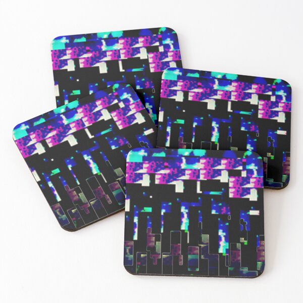 Item preview, Glitchy City at Night designed and sold by Glitchshaman.