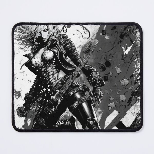 Item preview, ROCKER GIRL LEATHER SUIT SPLASH ELECTRIC GUITAR DESTROYER designed and sold by ogirdorgraphics.