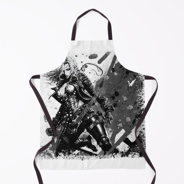 Item preview, ROCKER GIRL LEATHER SUIT SPLASH ELECTRIC GUITAR DESTROYER designed and sold by ogirdorgraphics.