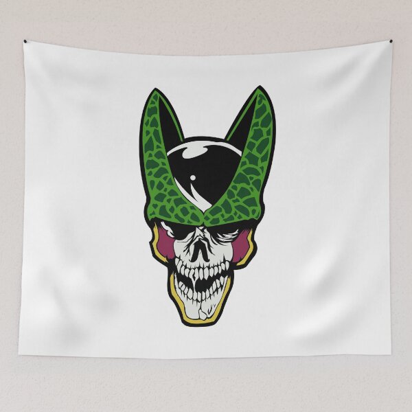 Item preview, Cell Skull Art Dragon ball Z - Cell face skull Dragon ball Z designed and sold by eLedesign22.