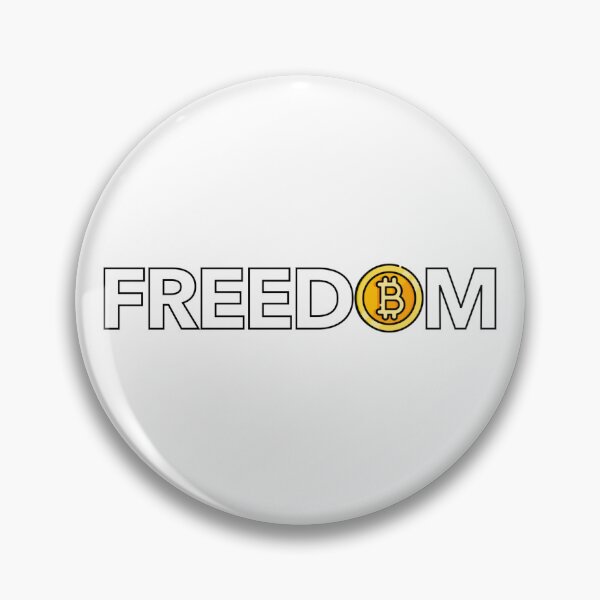 Item preview, Bitcoin = Freedom (white) designed and sold by SIMRAN-Design.