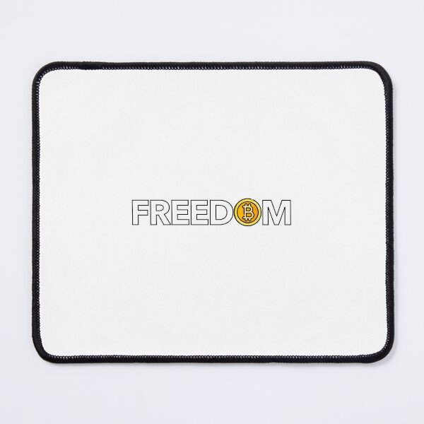 Item preview, Bitcoin = Freedom (white) designed and sold by SIMRAN-Design.