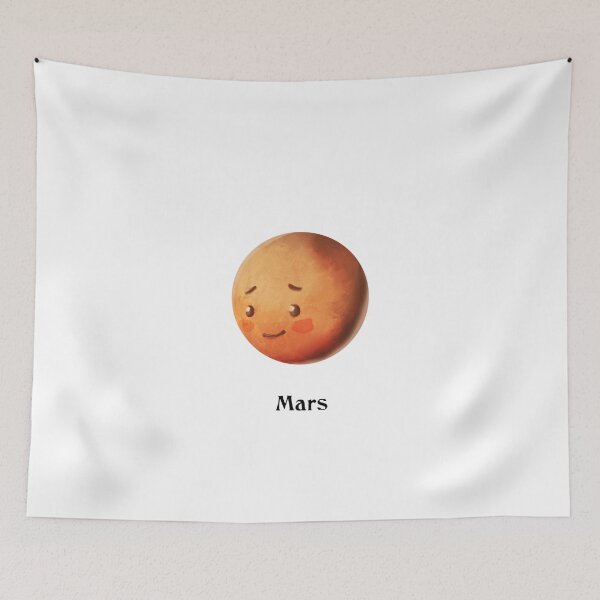 Item preview, Mars Planet of Solar System to Pack little cute kawaii - learn astronomy gift designed and sold by celestevolta.