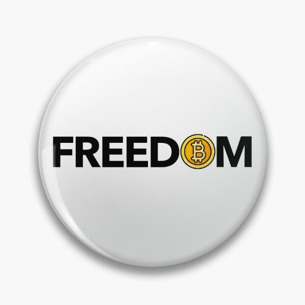 Item preview, Bitcoin = Freedom (black) designed and sold by SIMRAN-Design.
