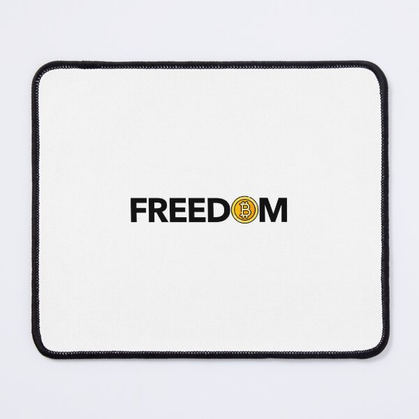 Item preview, Bitcoin = Freedom (black) designed and sold by SIMRAN-Design.