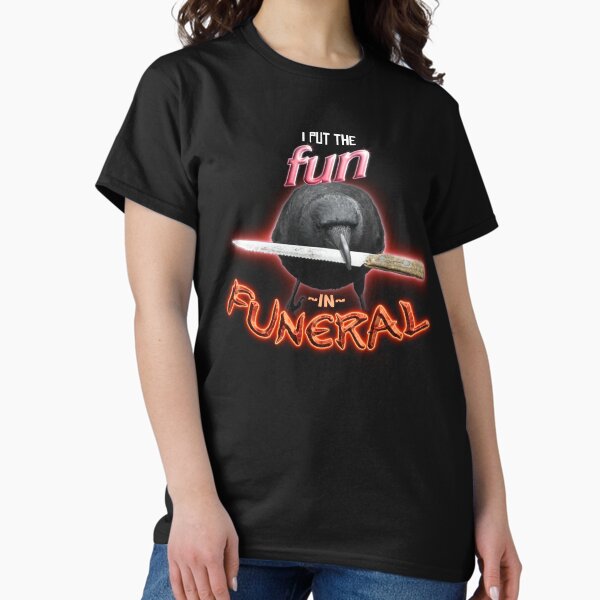 Item preview, Crow with knife - I put the fun in funeral word art designed and sold by snazzyseagull.