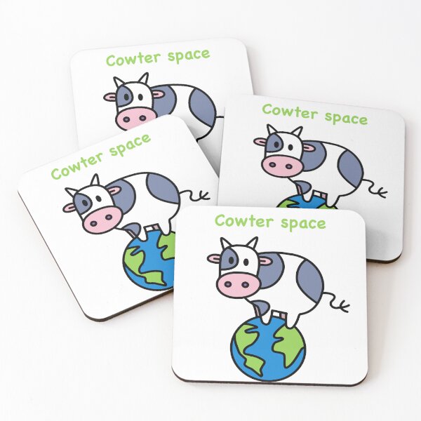 Item preview, cute outer space cow (white BG) designed and sold by konatarin.
