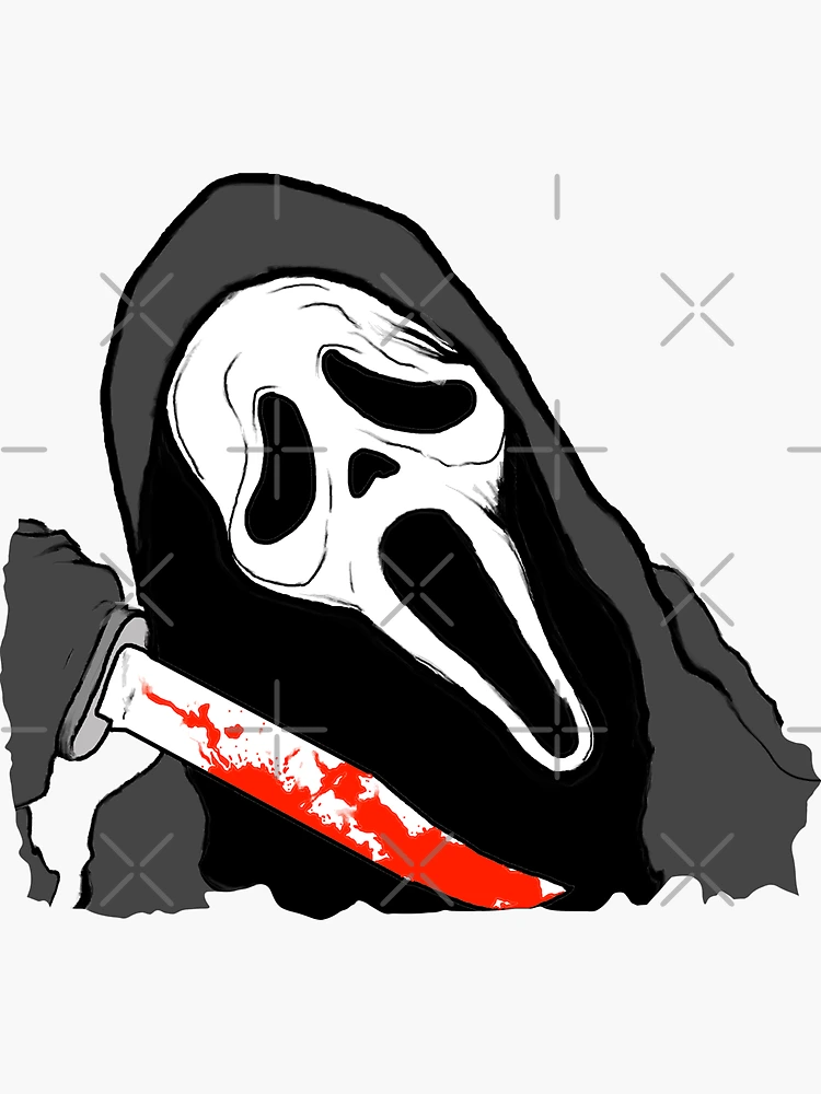 Ghost Face Scream Decal Car Wall Laptop Decal Vinyl Sticker Phone