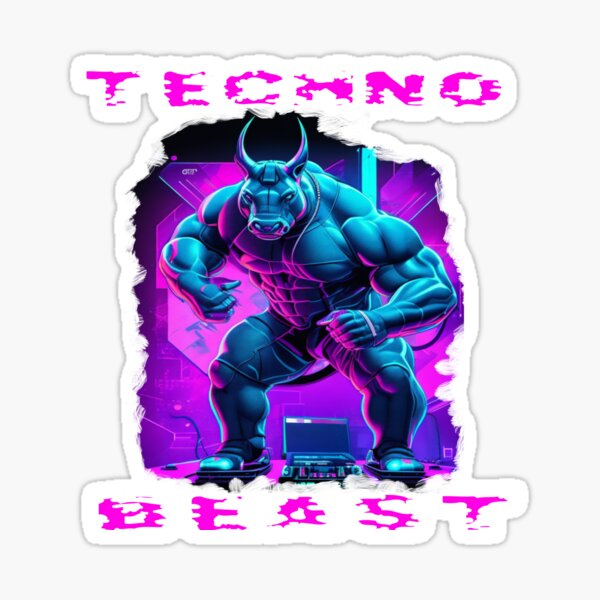 Techno beast Sticker