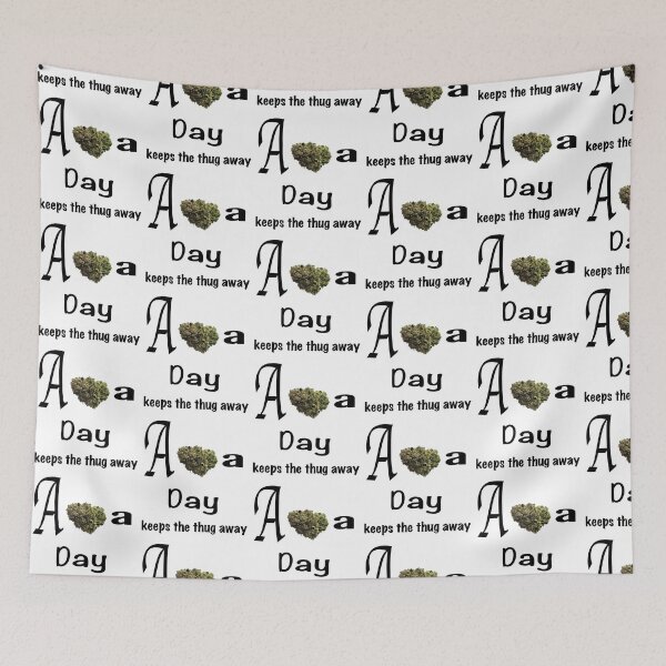 Item preview, A nug a day keeps the thug away  designed and sold by  CannaGranny™ .