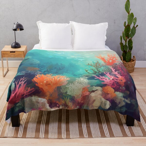 Item preview, Coral Dreamscape: An Impressionist Journey Through the Reef designed and sold by SDVibeDesigns.