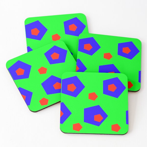 Item preview, Eight Red Polygons  designed and sold by GEOMETRIC ART   .