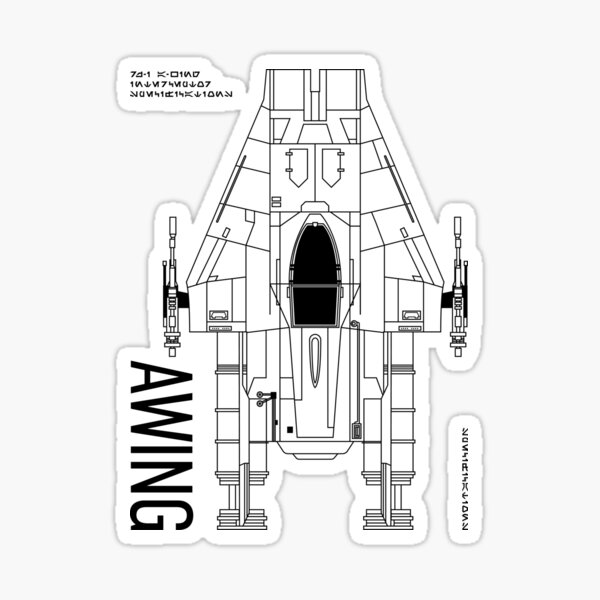 Item preview, Awing rebel space ship designed and sold by Echo-Base-North.