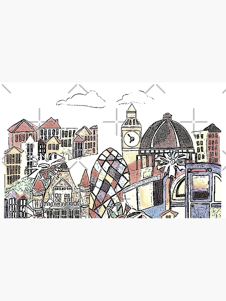 London blooms cityscape by milesdesignart
