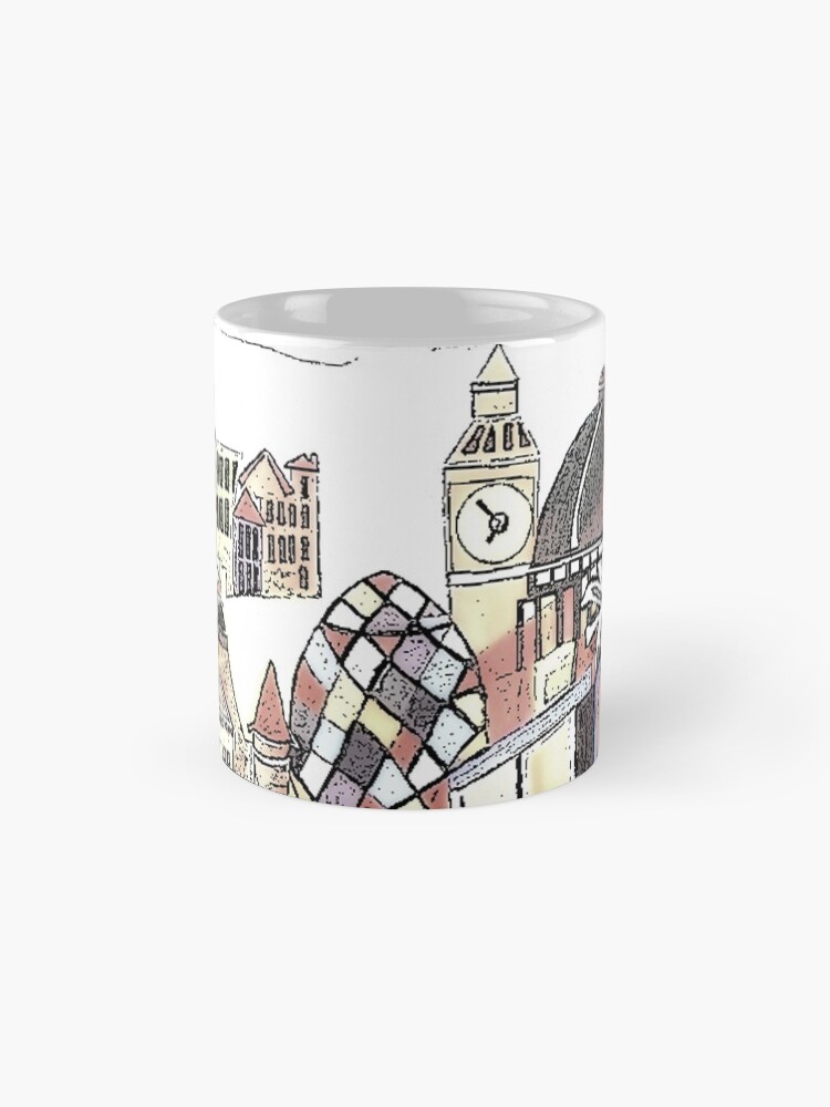 Alternate view of London blooms cityscape Mug