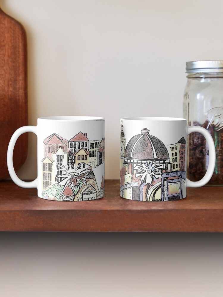 Alternate view of London blooms cityscape Mug