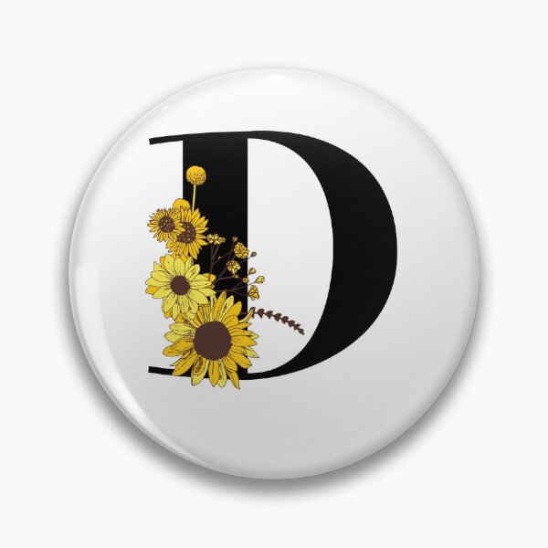 Item preview, Sunflower Monogram D designed and sold by Coffee Lifestyle.
