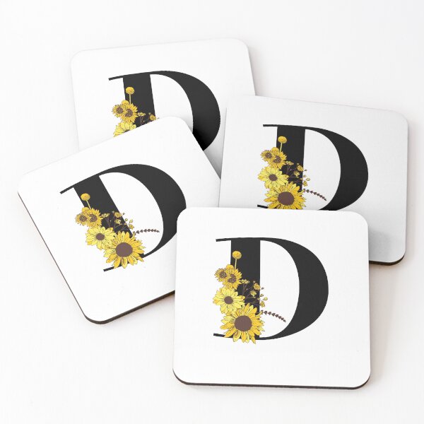 Item preview, Sunflower Monogram D designed and sold by Coffee Lifestyle.